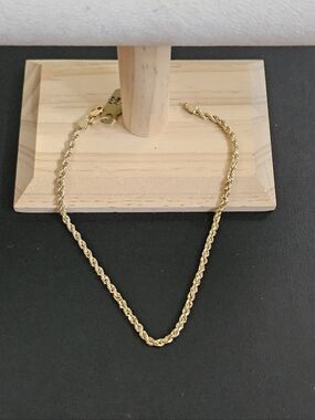 14k Gold Anklet 10 Inch